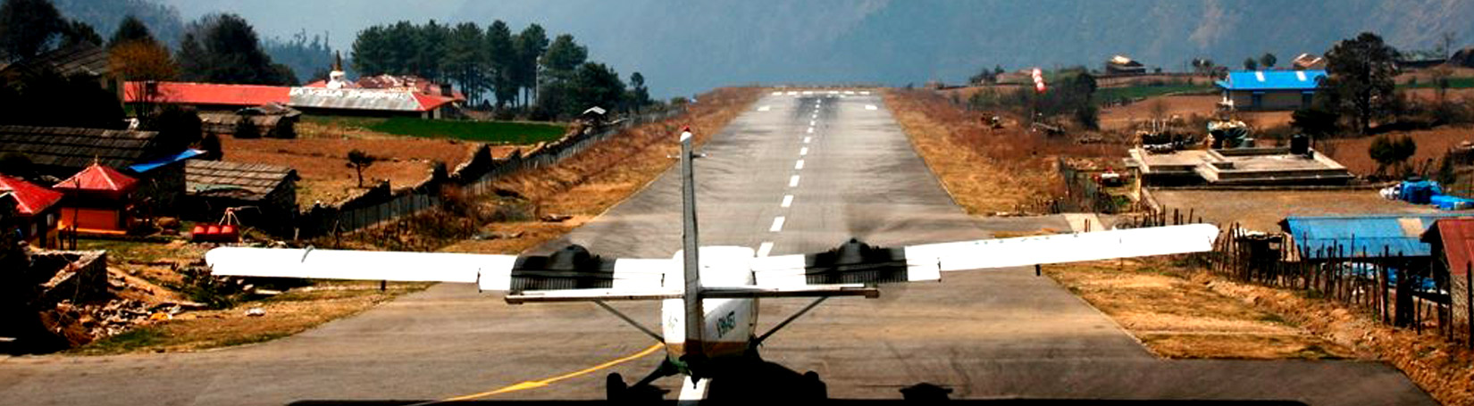 TENZING HILLARY AIRPORT AT LUKLA