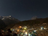 Namche Bazaar at night